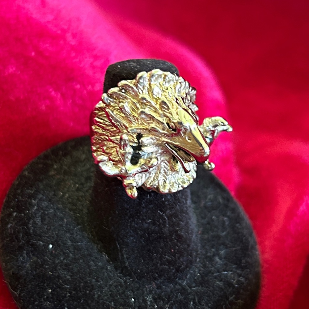 *RARE* VINTAGE G&S 1986 SILVER EAGLE RING EAGLE CLAW RING G&S RING - Picture 2 of 8